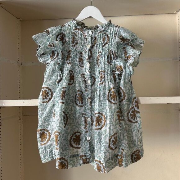OLIPHANT Pintuck Ruffle Top (SIZE XS) - Picture 9 of 10
